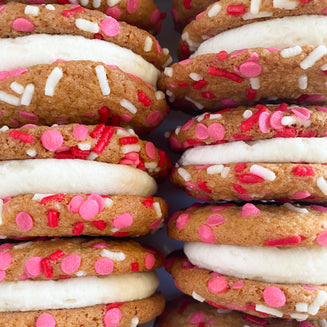 Valentine's Confetti Cookie Sandwiches