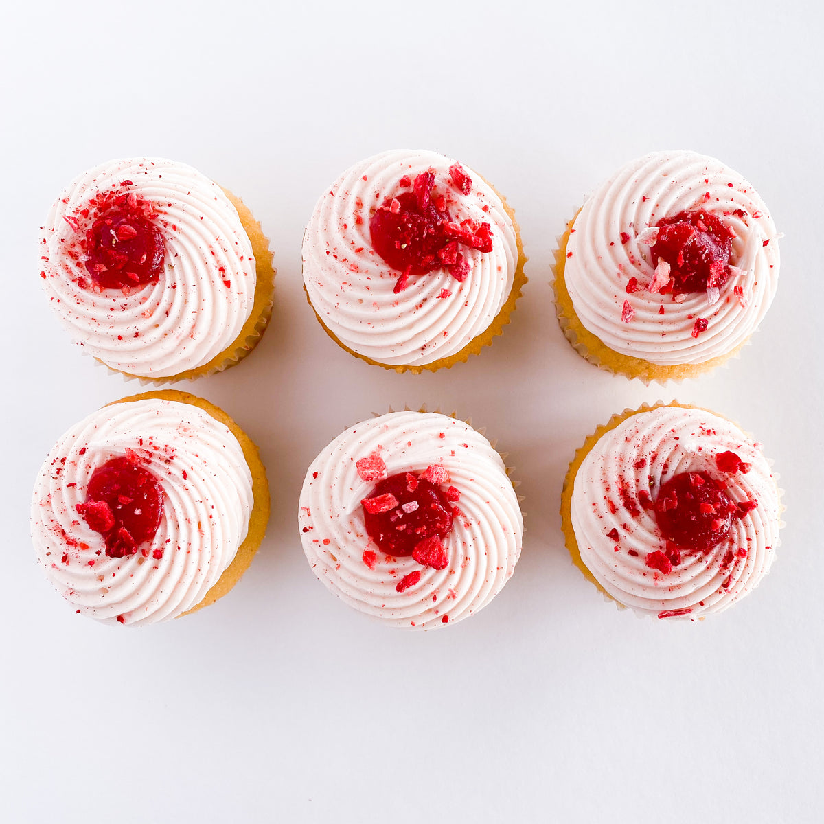 Strawberry Cream Cupcakes